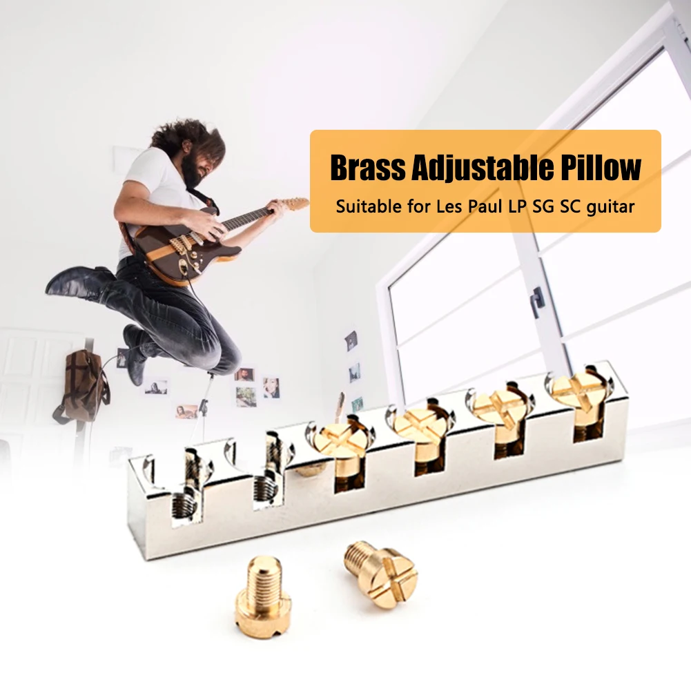 

1pcs Professional Guitar Brass Height Adjustable Nut Lightweight Electric Guitar Nut Acoustic Guitar Accessory For ST LP 42.2MM