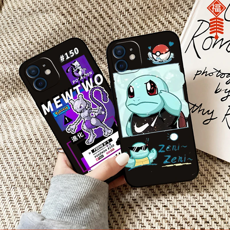 

Cartoon Pokémon Phone Case For Funda iPhone 13 12 11 Pro Max Mini X XR XS Max SE 2020 6 6s 7 8 Plus Funda Carcasa Celular