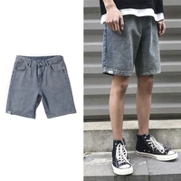 blue denim shorts summer mens loose fashion jeans handsome straight trousers thin five point pants male bottoms plus size s 3xl
