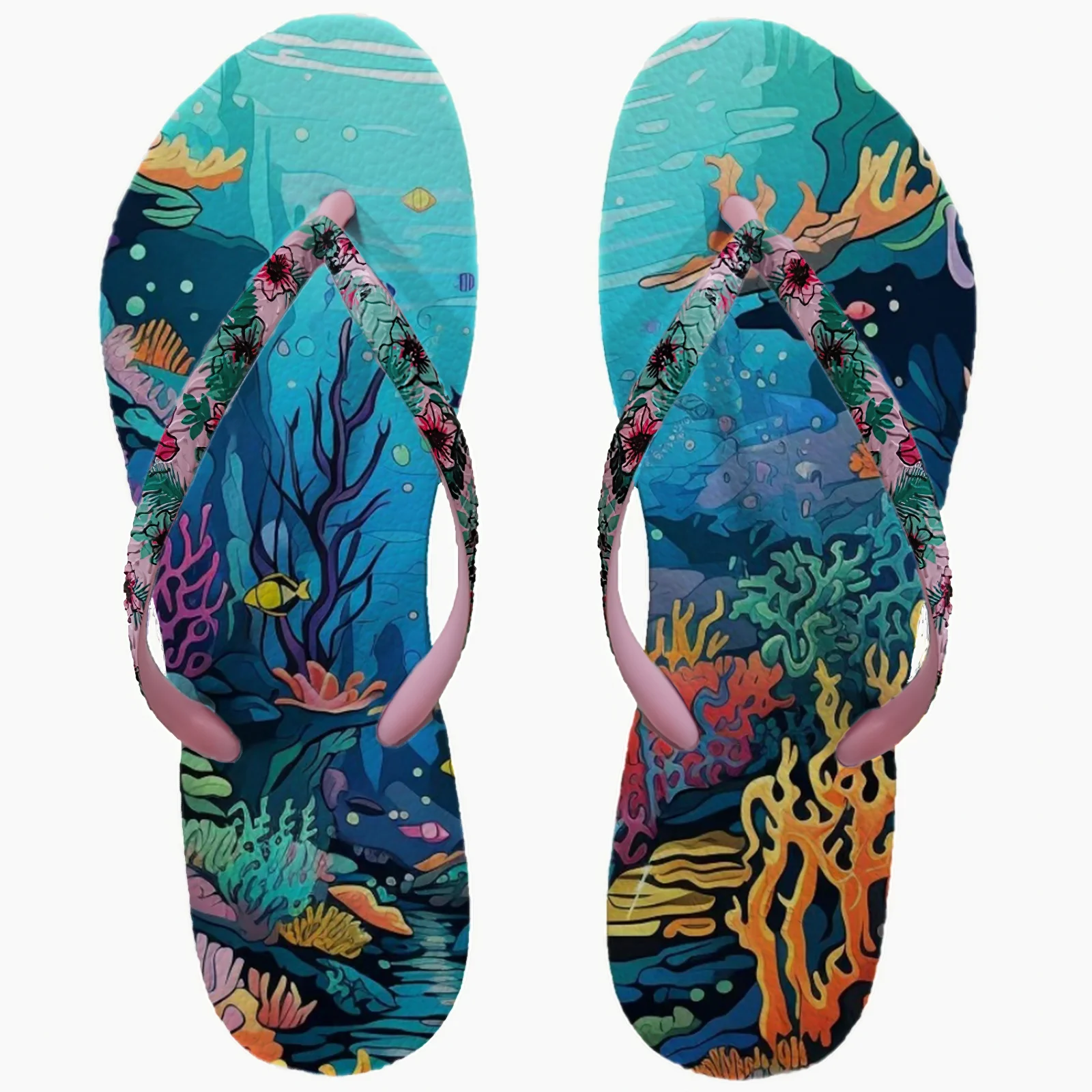 Сандалии пляжные женские летние шлепанцы на нескользящей подошве из ЭВА