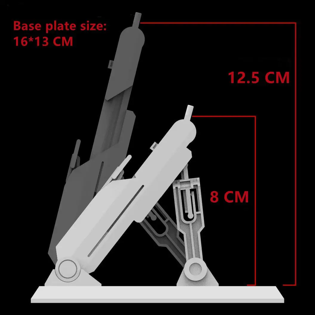 Фото Держатель аксессуаров для модели DDB для HG/RG 1/144 RX-93-V Nu Mobile Suit, экшн-фигурка, модель для хобби, сделай сам, поддержка дисплея, подставка, основание №4