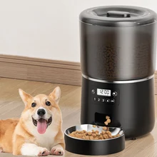 4L Cat Automatic Feeder Detachable Dog Cat Food Feeding Device Cat Food Dispenser Feeder Timing Pet Feeding Stainless steel bowl 