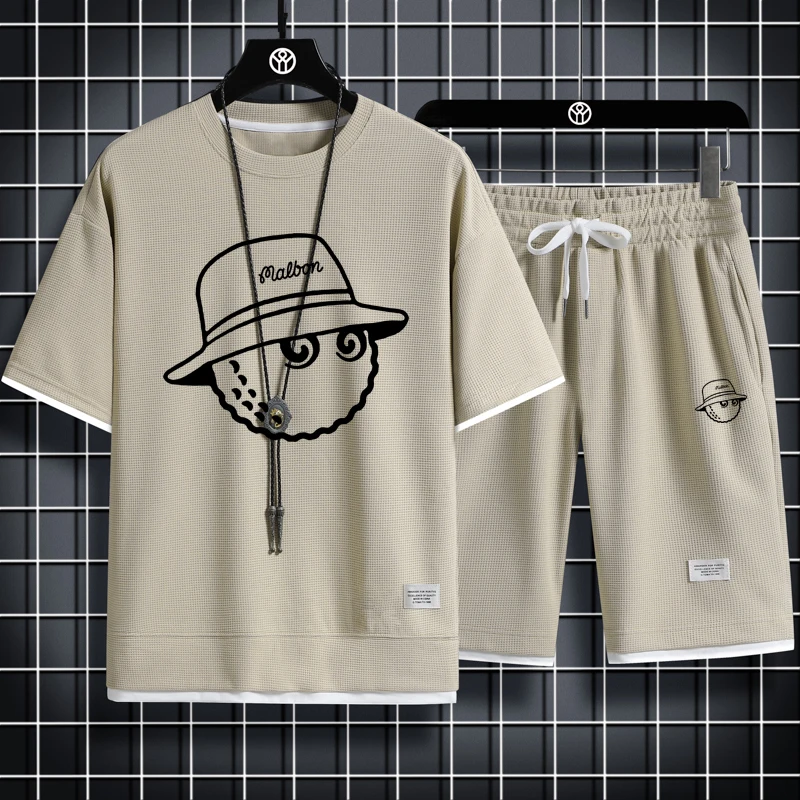

Men's Golf Sets, Korean Fashion Tracksuit, Short Sleeve T-Shirts & Sports Shorts, Casual Suit, Men's Clothing, Joggers Sets