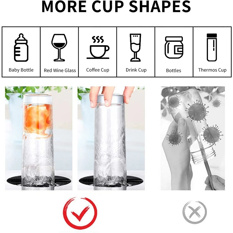 Automatic Cup Washer Faucet Glass Rinser High Pressure Beer Milk Coffee Pitcher Wash Cup Bottle Cleaner Sink Kitchen Bar Tool