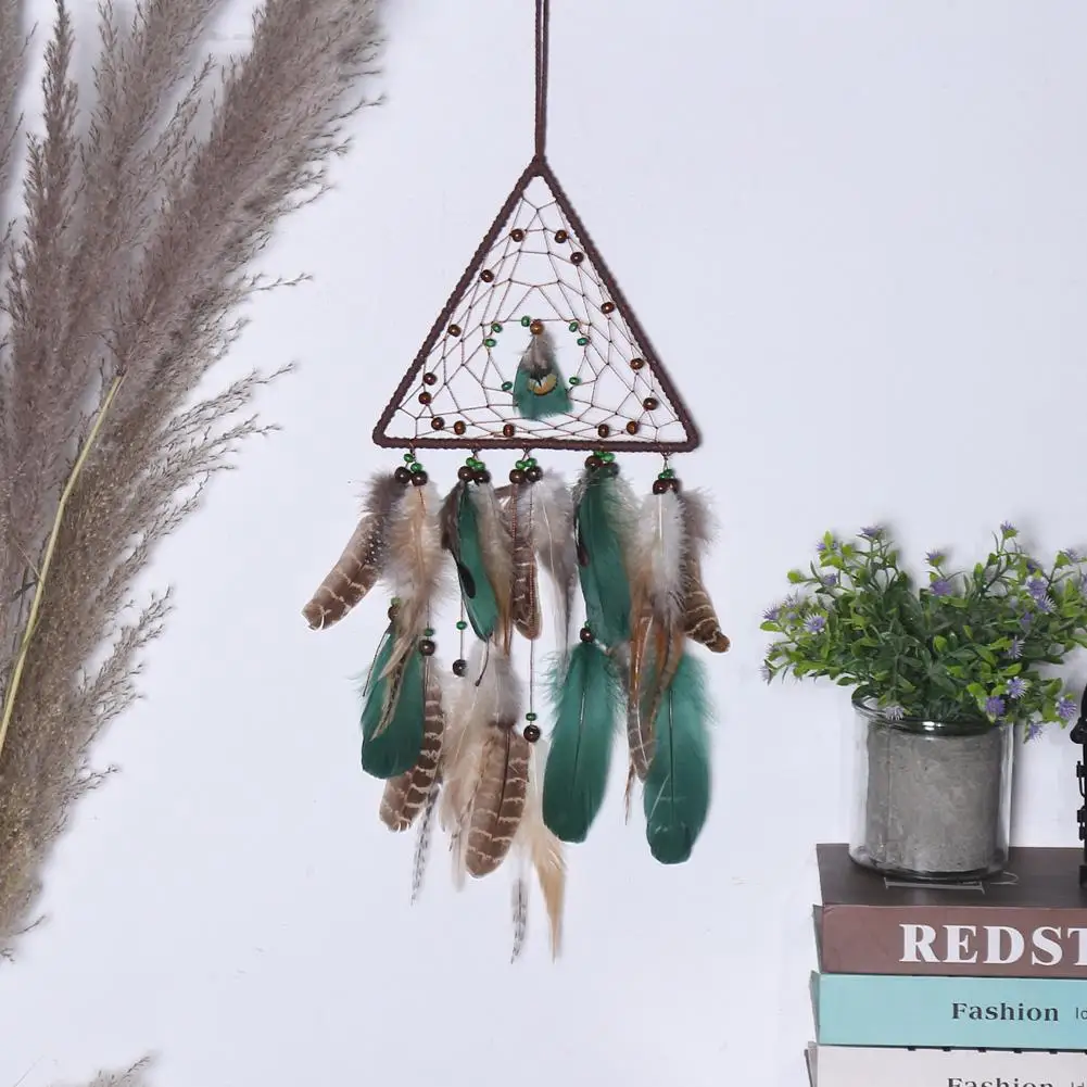 

Feather Dream Catchers Wall Hanging Art Room Car Decor Hunter Substance Ornament Wind Chimes Home Craft Blessing Gifts