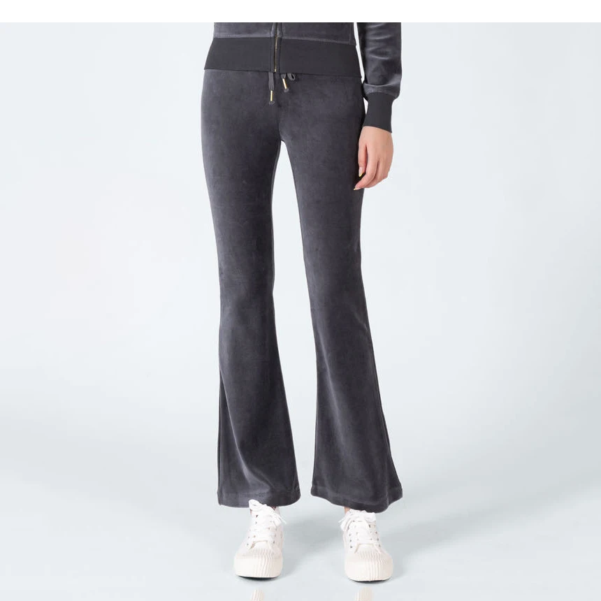 Женский комплект из двух предметов осень 2024 женская бархатная толстовка и