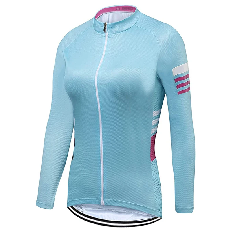 

Cycling Wear Long Sleeve Sweater Road Shirt Motocross Clothes MTB Jersey Bike Jacket Wicking Women Style Coat Out Interior