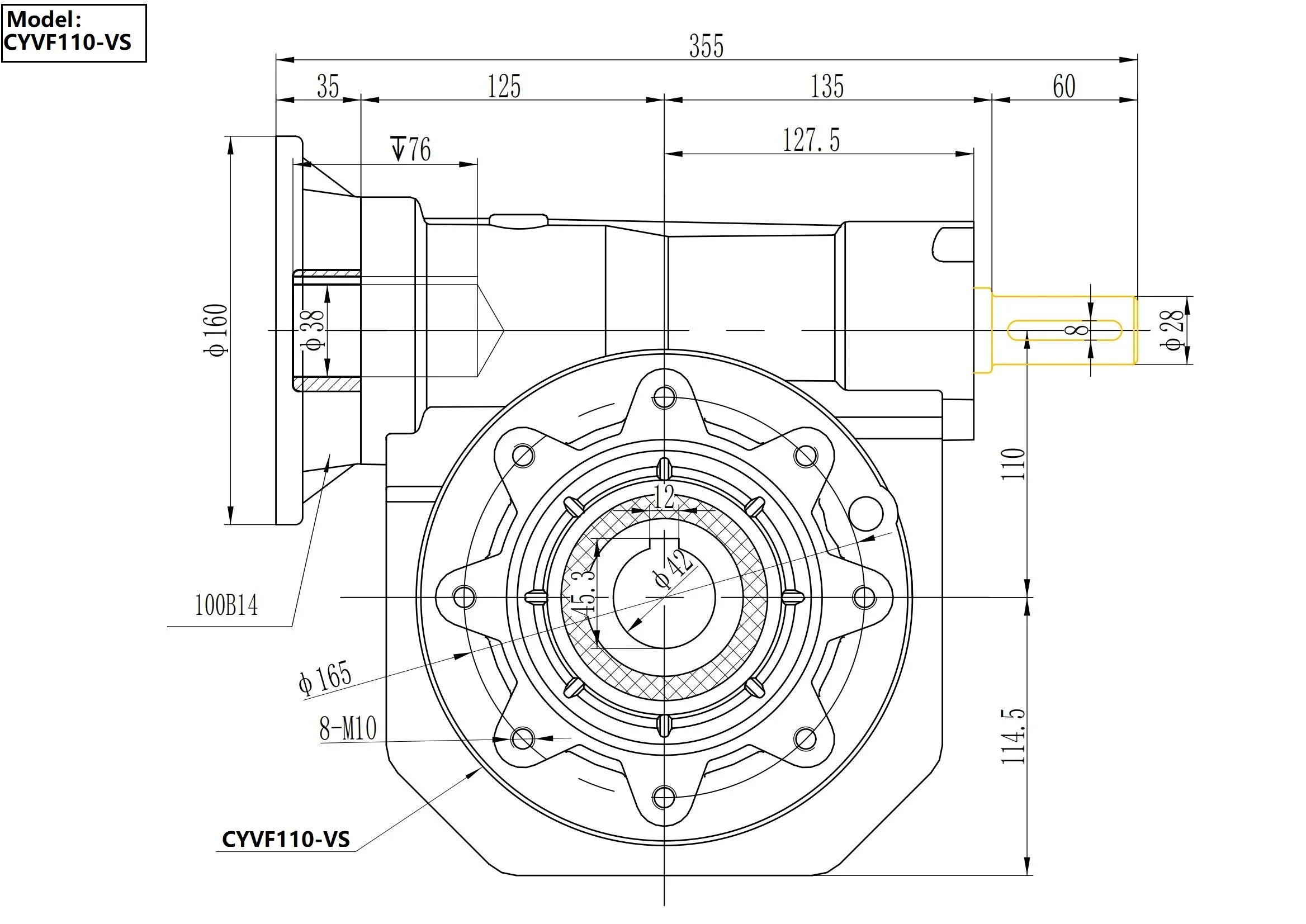 CHENYUE червь с высоким крутящим моментом коробка передач редукторный двигатель