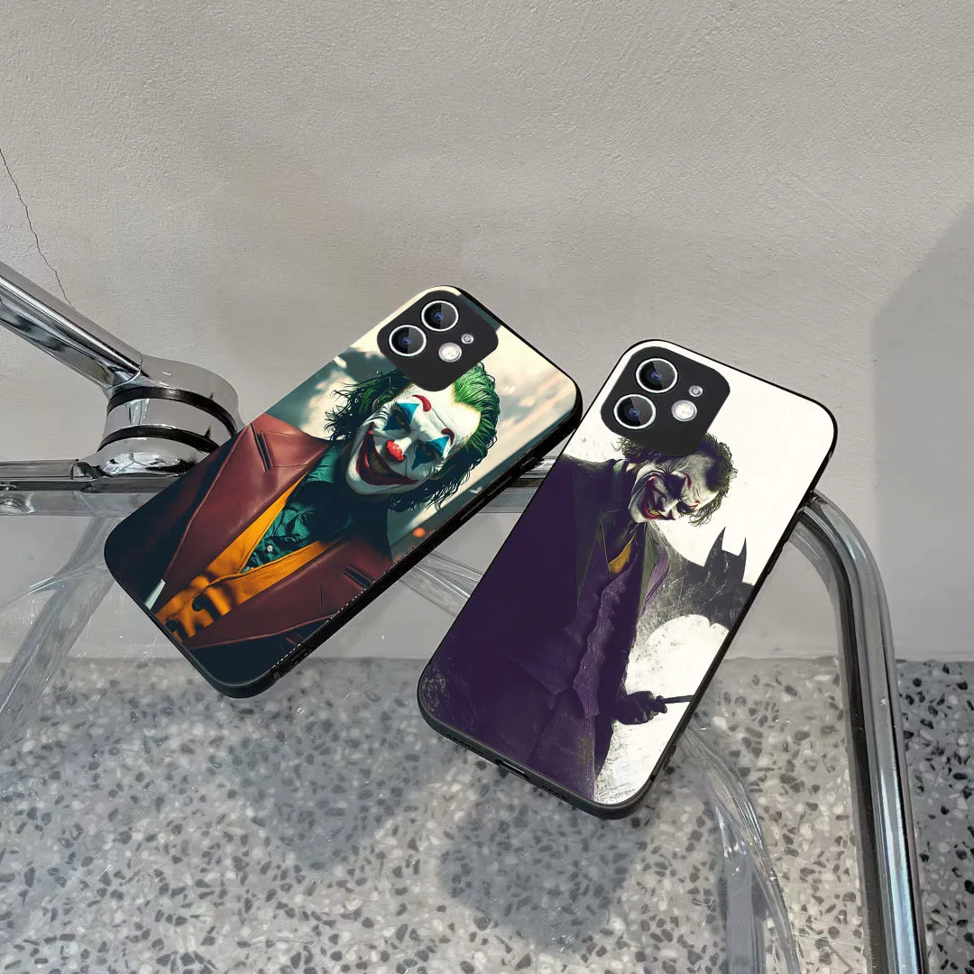 Черный силиконовый чехол WA-33 Joker-DC для Redmi 12 12S 13 13C Note 6 7 8 8T 9 9T 10 Pro Max