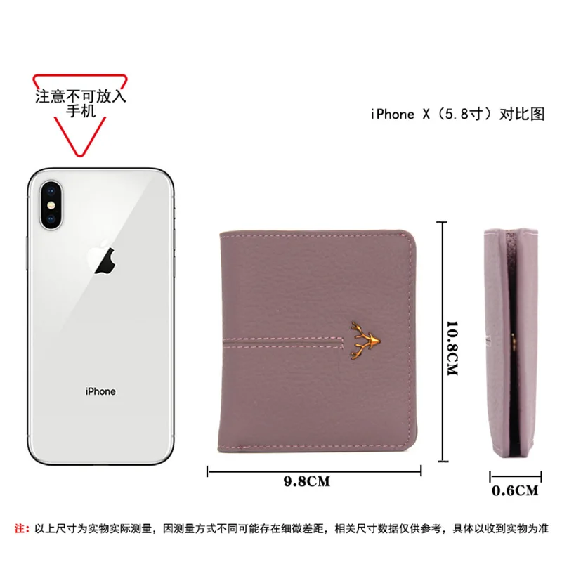 5 Colors 100% Genuine Leather Wallets Women's Short Ultra Thin Mini Wallet 2022 Fashion Luxury Purse Hasp Design  Small Wallet