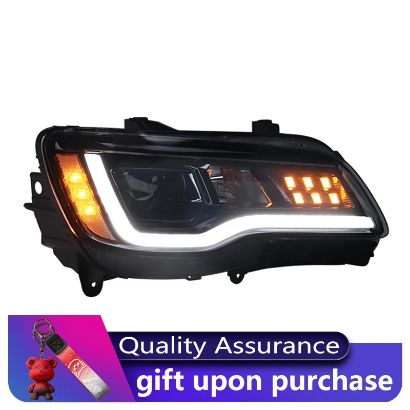 Авто ходовые огни для автомобилей 12 В Chrysler 300C 2011-2017 светодиодные фары Drl высокая