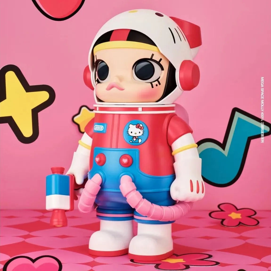 Оригинальная аниме-фигурка Mega Space Molly 400% персонажи Sanrio Hellokitty Cinnamoroll Melody Kuromi Pochacco Pom