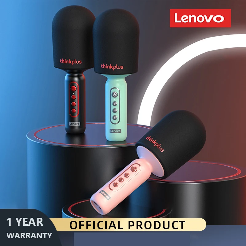 

Беспроводной Bluetooth-микрофон Lenovo M1, профессиональный караоке-микрофон с возможностью записи в режиме реального времени, для дома, KTV-плеер