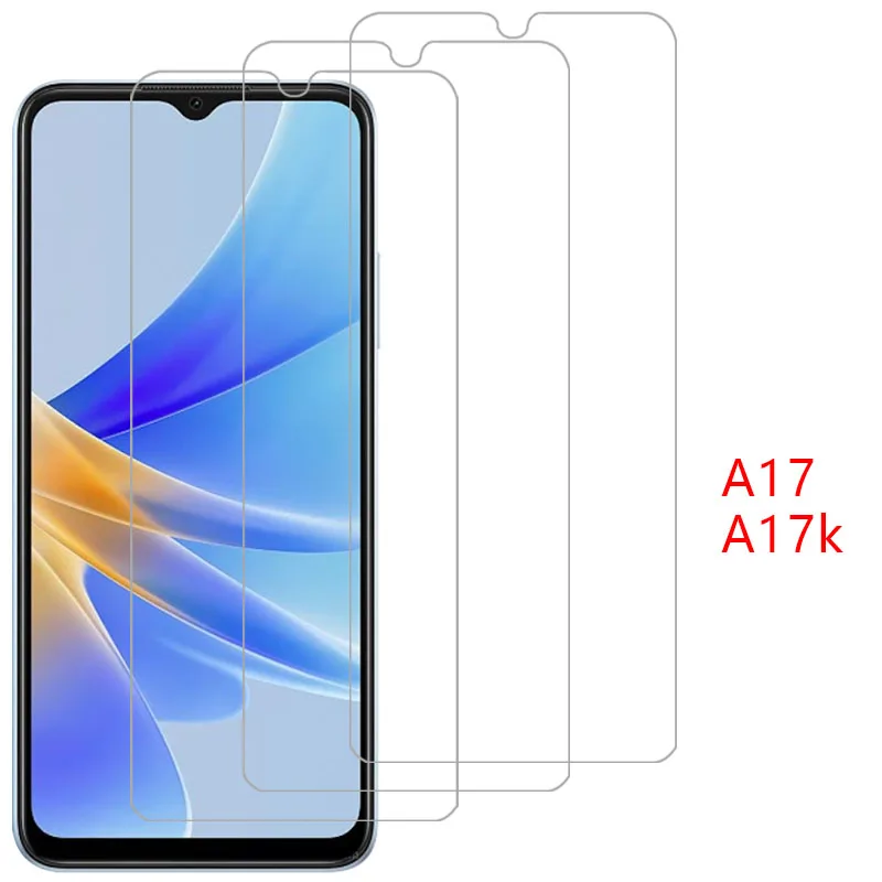 Защита экрана для oppo a17 a17k защитное закаленное стекло на oppoa17 a 17 k 17a пленка