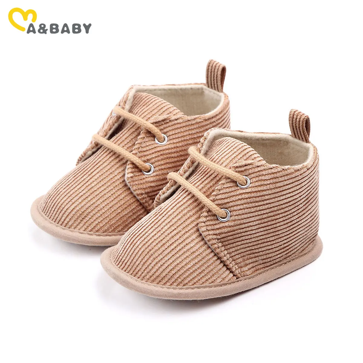 

Ma&Baby 0-18M Baby First Walkers Toddler Newborn Infant Boy Girl Shoes Ribbed Solid Soft Sole Crib Shoes Autumn Spring