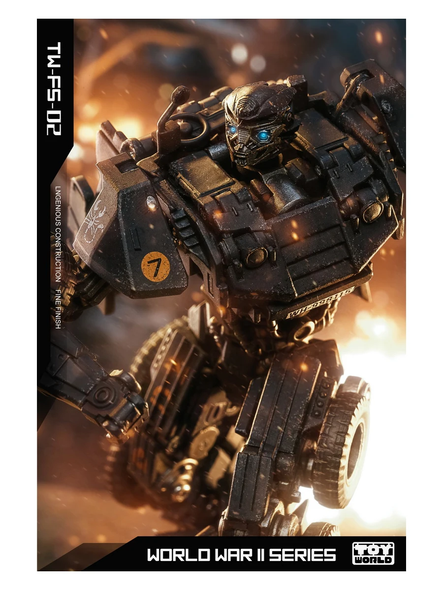 

OIMG Toyworld Hot Rod Jeep Autobot TW-FS02 FS-02 War II Series Robot Transformation Toy Alloy Model Action Figure Kids Toys Gift