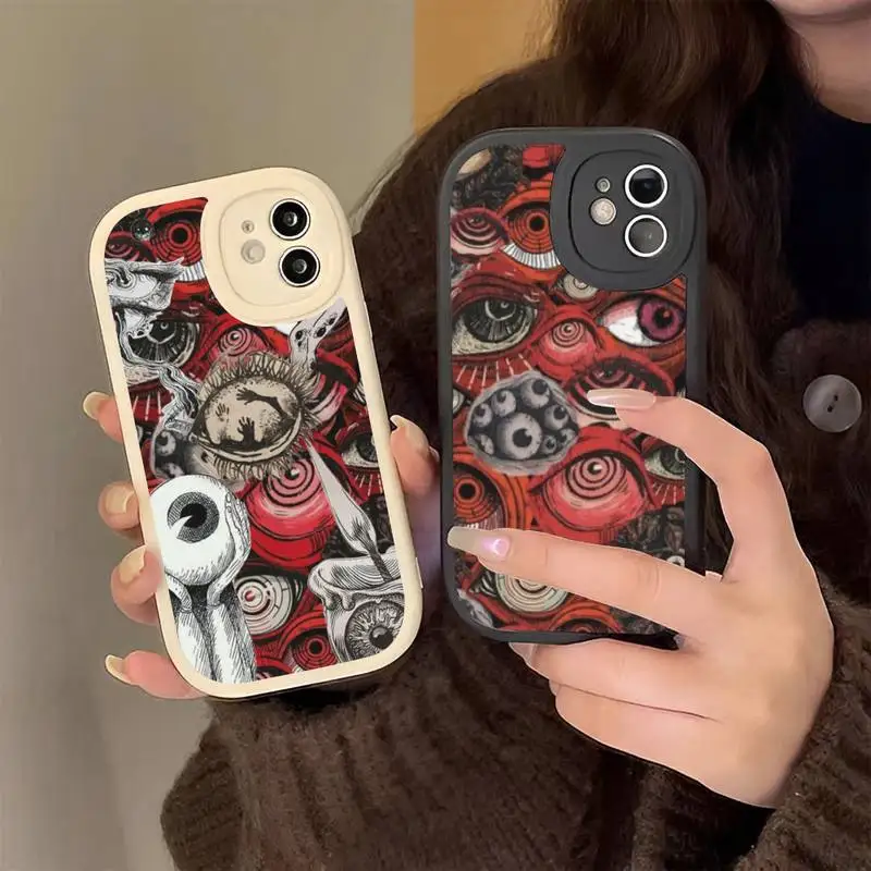 

Scary Face Eyes Phone Case Hard Leather Phone Case for iPhone 13 12 Mini 11 14 Pro Max Xs X Xr 7 8 Plus 6 6s Se 2022 Cover