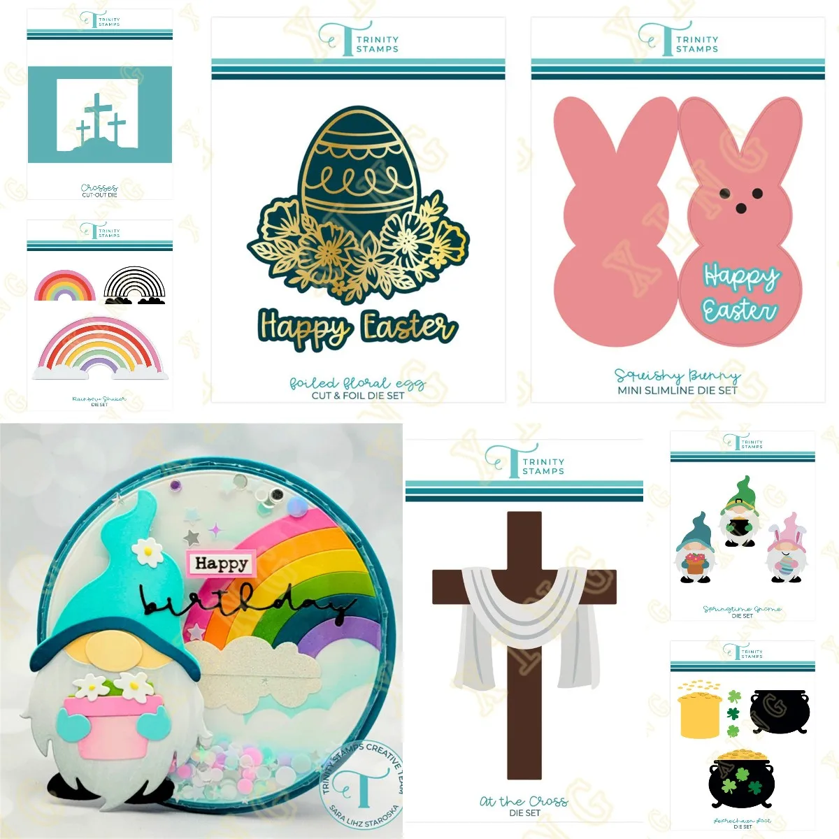 Новейшее счастливое пасхальное яйцо радуга металлические трафареты горячая