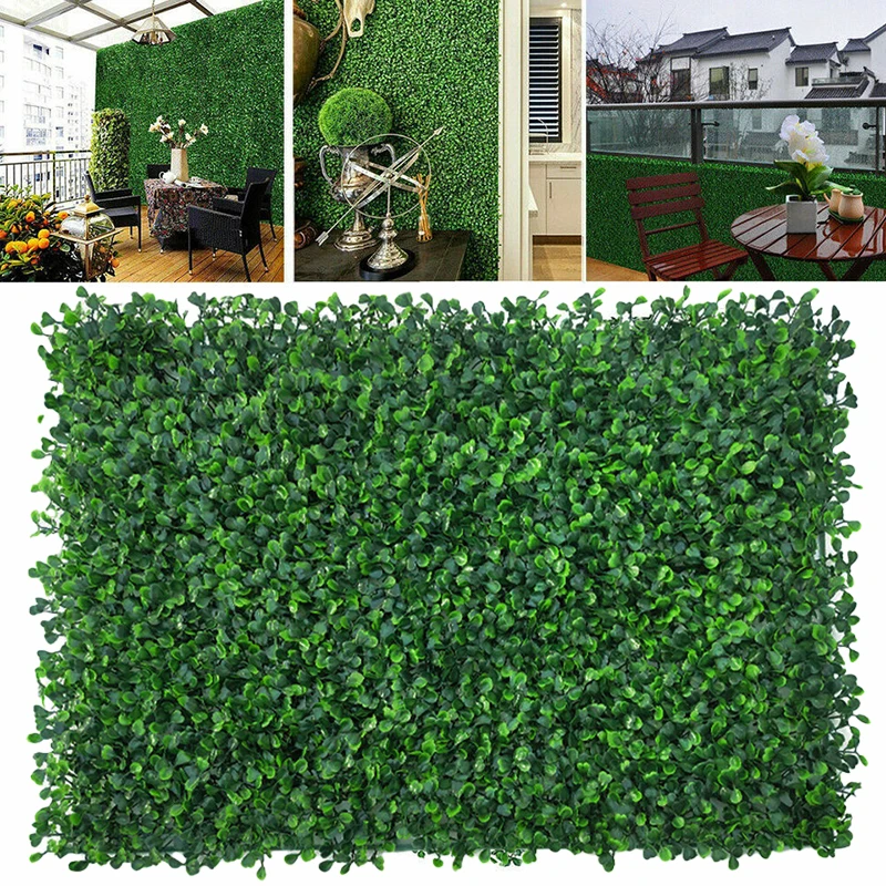 

1PCS Artificial Plant Rattan Panel Fake Lawn Decor Backgroundboard Simulation Green Leaf Grass Subtropical Mesh Grille Wall
