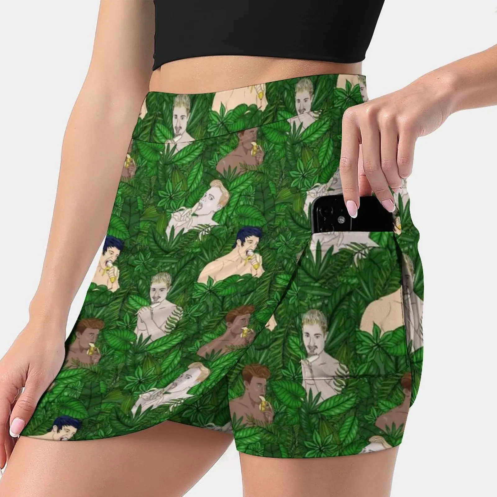 

Гламурные банановые юбки для мальчиков, Женская мода 2022, юбка-брюки, мини-юбки, офисная короткая юбка, тропические бананы без топа, мужские л...