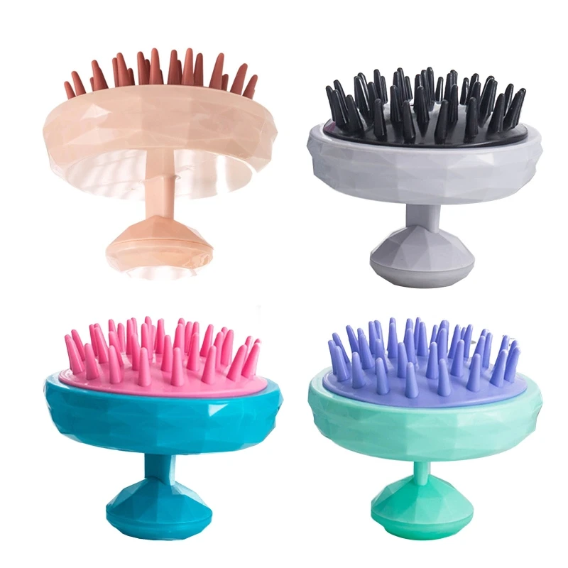 

Silicone Shampoo Scalp Hair Massager Massage Comb Bath Shower Brush Relaxation Scrubber Exfoliator for Women Men Kids