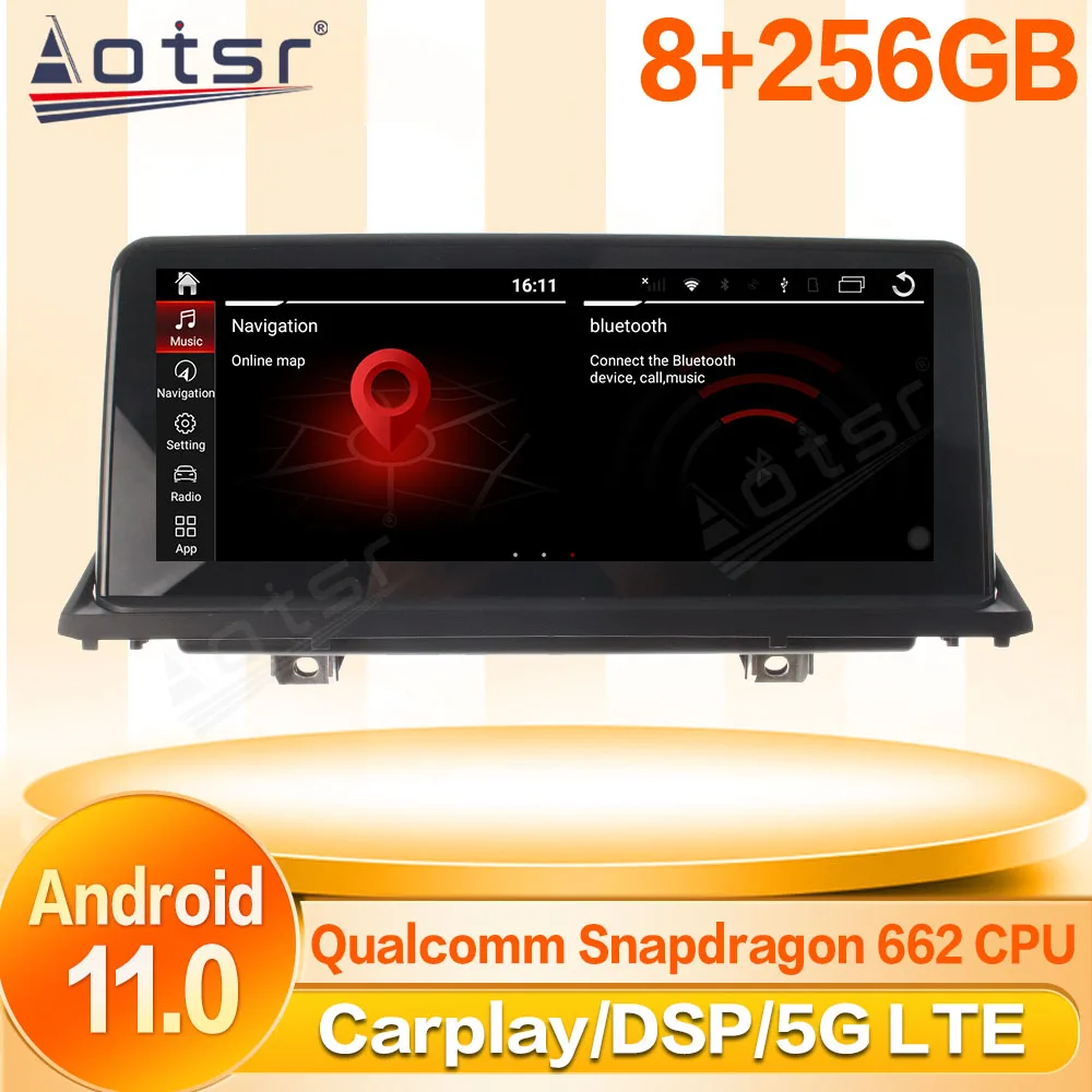 

Android 11 Screen For BMW X5 E70 For BMW X6 E71 CIC CCC 2007 - 2013 Car Radio With Bluetooth Carplay Multimedia Stereo Head Unit
