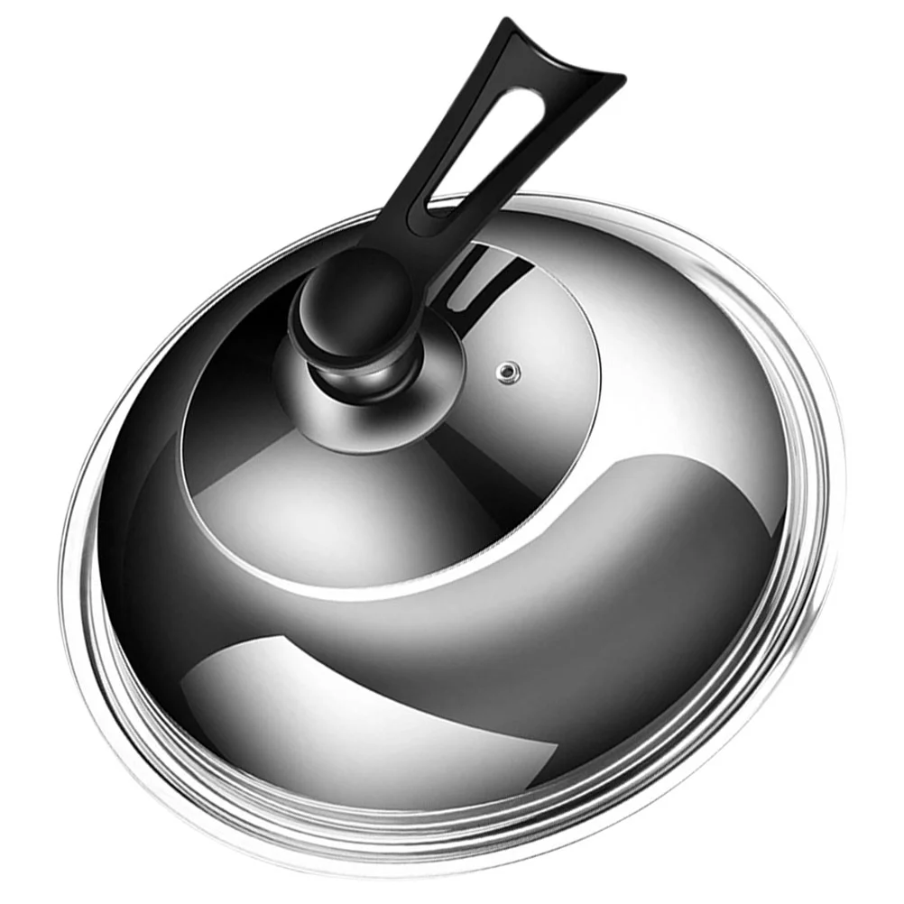 

Cover Lid Pot Pan Cooking Metal Lids Dome Cookware Round Replacement Basting Steaming Pans Frying Wok Saucepan Visible Handle