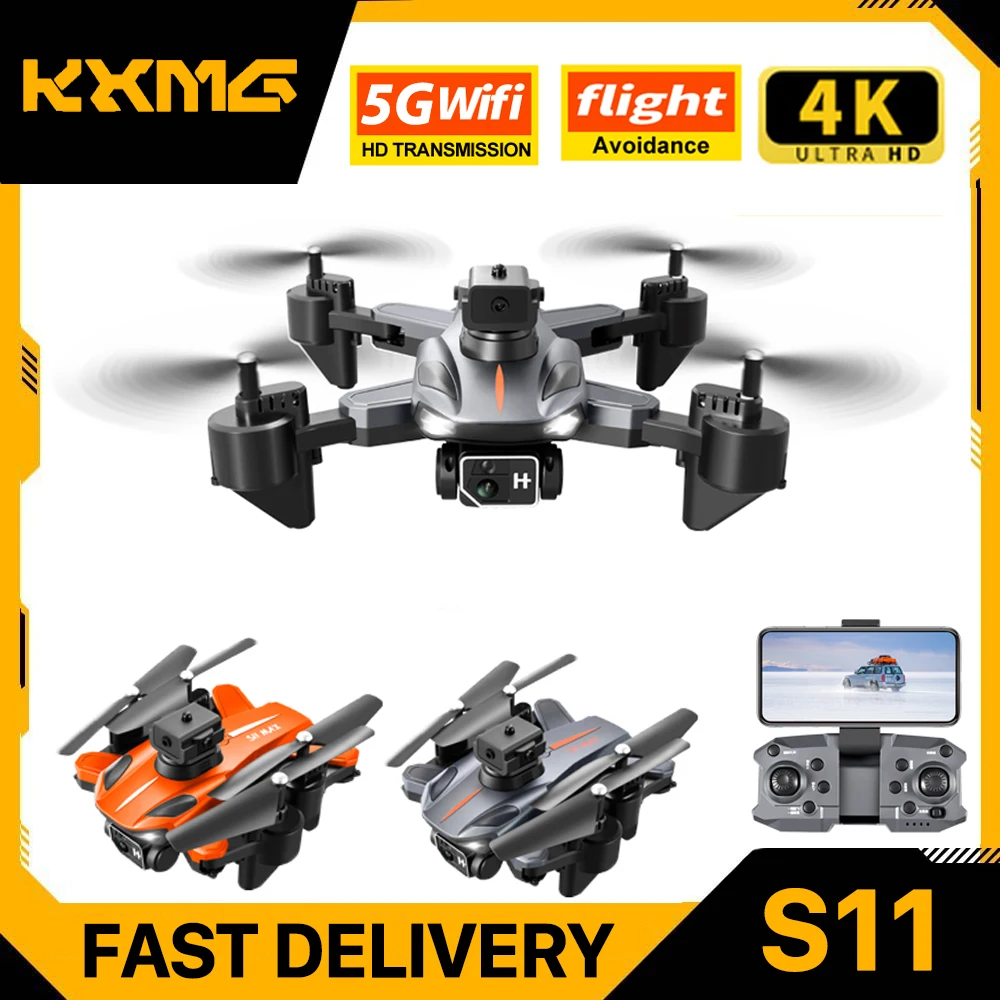 

Квадрокоптер KXMG 2023 S11 MAX, профессиональный, 4K, с двойной камерой