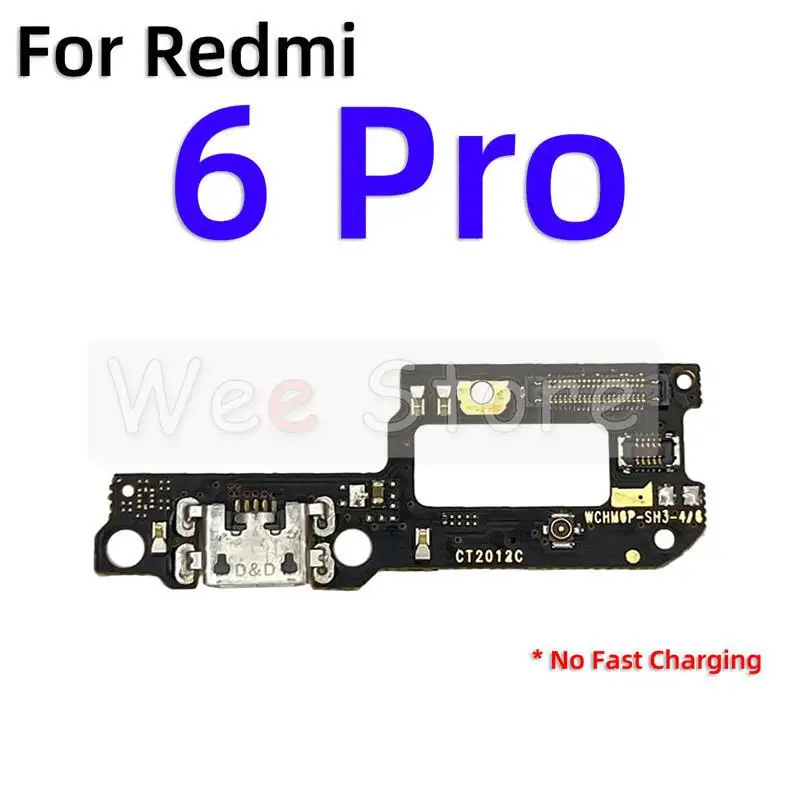 Оригинальный USB-разъем для быстрой зарядки док-плата гибкий кабель Xiaomi Redmi Note 6 7 6A
