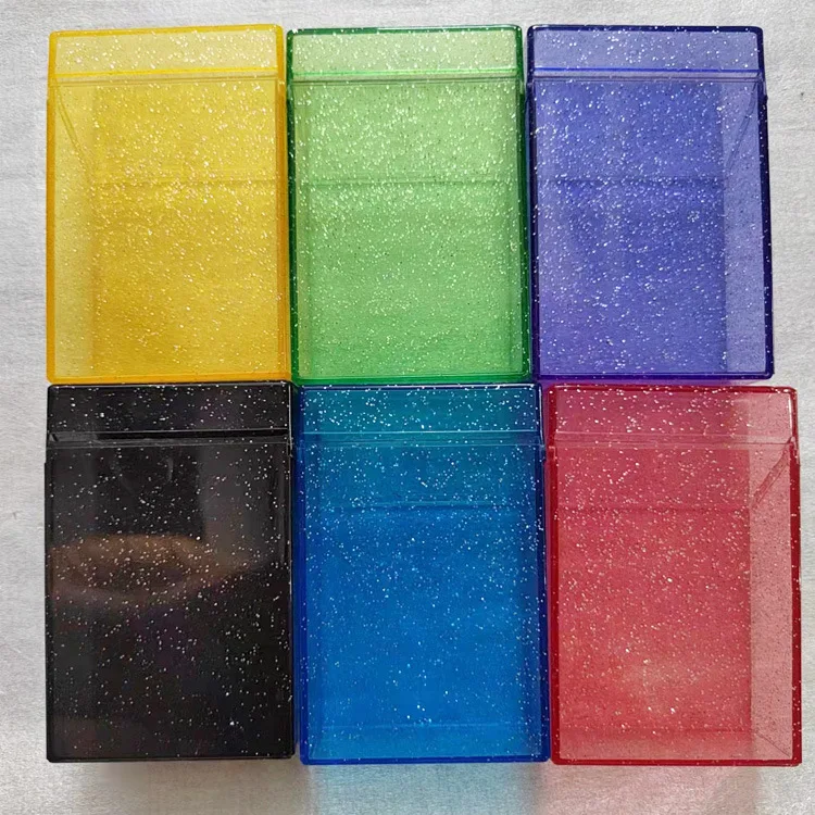 

Transparent Plastic Cigarette Case Color Cigarette Case Portable Storage Box