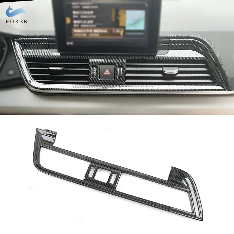 

For BMW 5 Series E60 E61 04-10 Carbon Fiber Car Interior Center Control Copilot Water Cup Holder Panel Strips Cover Trim