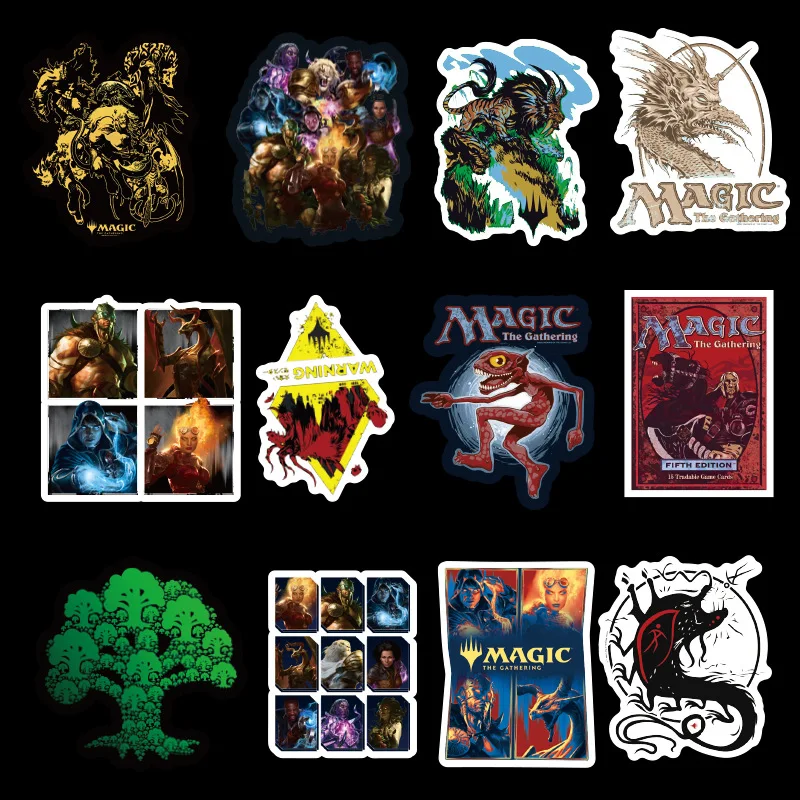 

50PCS MAGIC Stickers for Car Styling Bike Motorcycle Phone Laptop Travel Luggage Cool Funny Sticker Bomb Decals