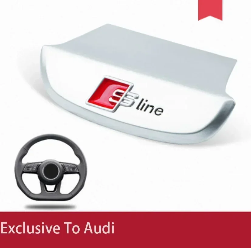 

3D алюминиевый сплав S S Line, эмблема с логотипом, наклейка на руль автомобиля, внутренние наклейки, аксессуары для Audi A3 A4 A5 A6 A7 Q5 Q7 Q2 Q3