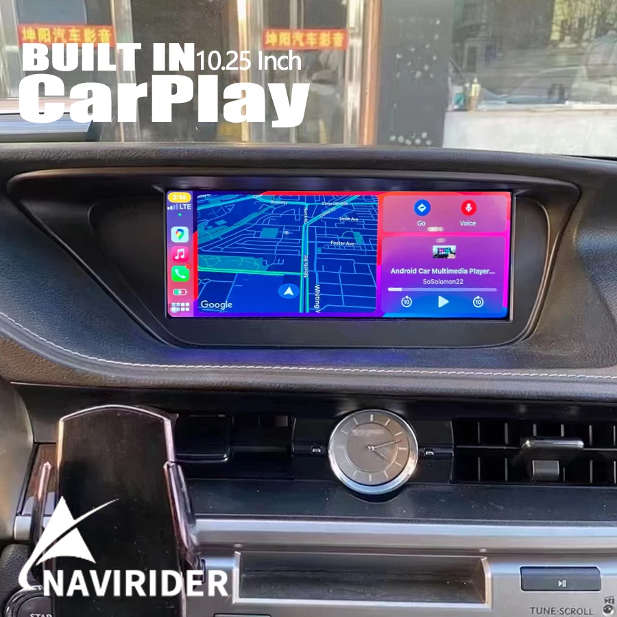 Автомобильный мультимедийный плеер стерео-система на Android 14 с экраном 10 25 дюйма GPS
