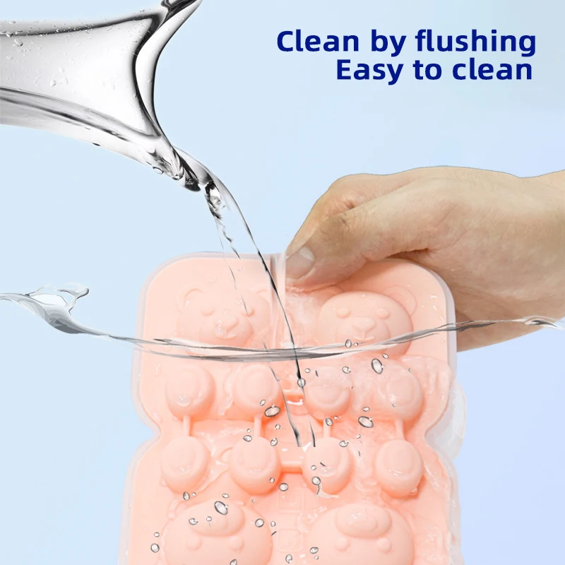 

4 ячейки в форме медведя, искусственный лед, инновационный дизайн, герметичный для приготовления летних напитков