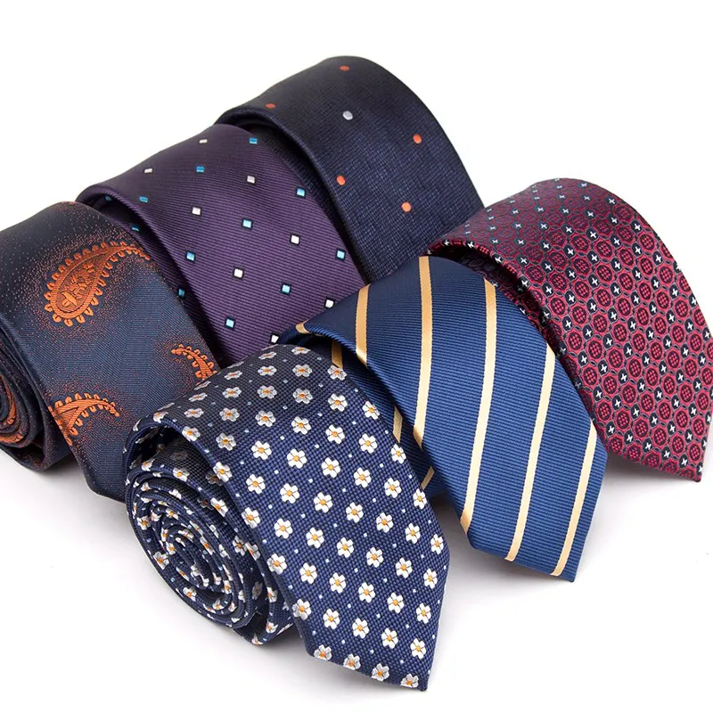 Мужской жаккардовый галстук, узкие галстуки для мужчин, свадебный галстук, модный галстук в клетку, деловой ГАЛСТУК, тонкий галстук, подарок...