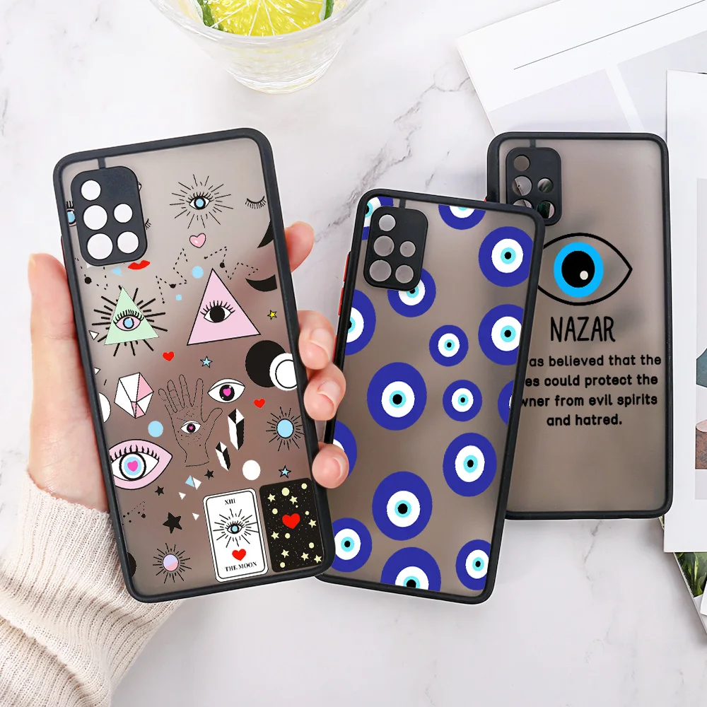 

A32 Case For Samsung A51 Cases For Samsung S20 FE S21 Ultra Plus A72 A52S A52 A12 A50 A31 A70 A30 A21S A20 Demon Eye Back Covers