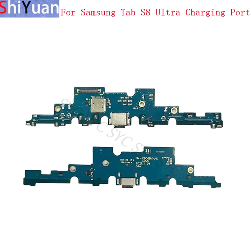 USB Charging Port Connector Board Flex Cable For Samsung Tab S8 Ultra X900 X906 Charging Connector Replacement Parts