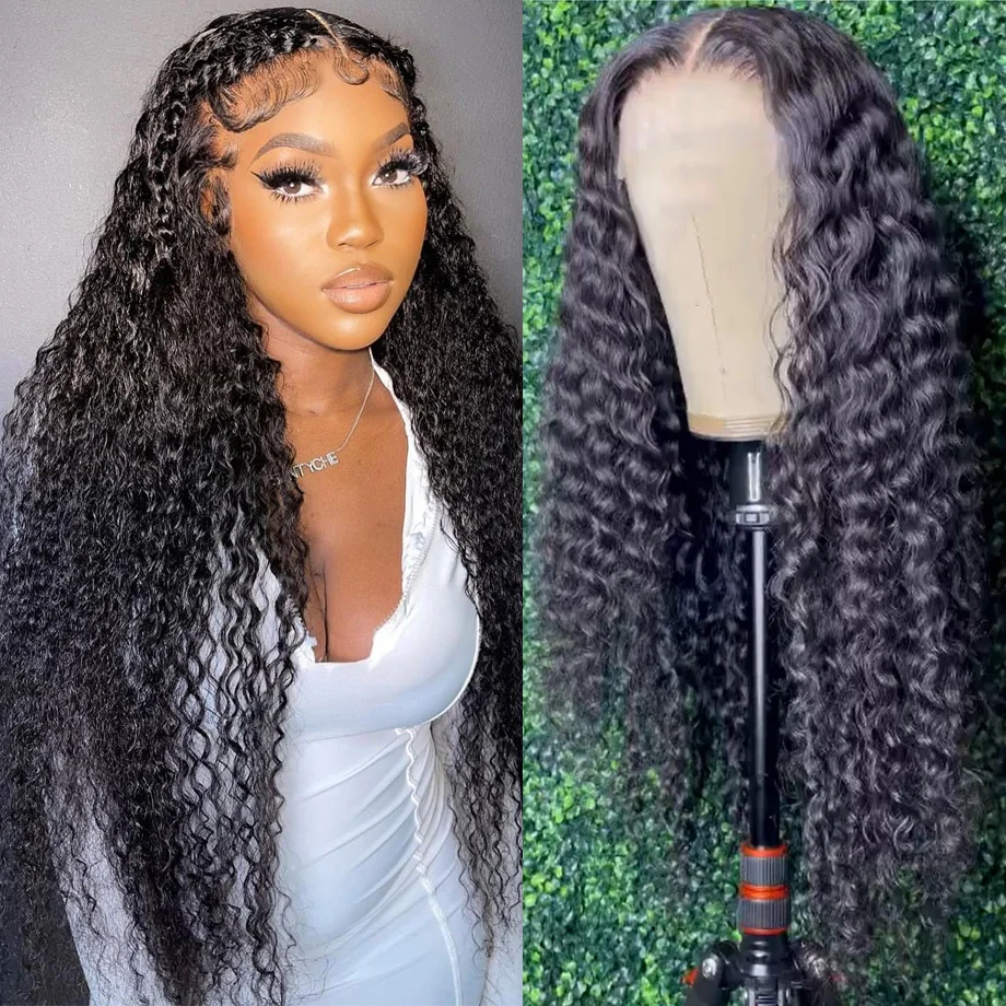 

Deep Wave Frontal Wig Hd 13x4 Lace Frontal Human Hair Wigs 360 Full Lace Wig Human Hair Pre Plucked Water Wave Lace Front Wig