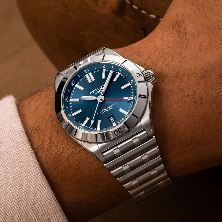 

Роскошные мужские часы Breitling GMT наручные часы с автоматическим циферблатом даты кварцевые Брендовые Часы спортивные 904L стальной ремешок водонепроницаемый AAA Качество