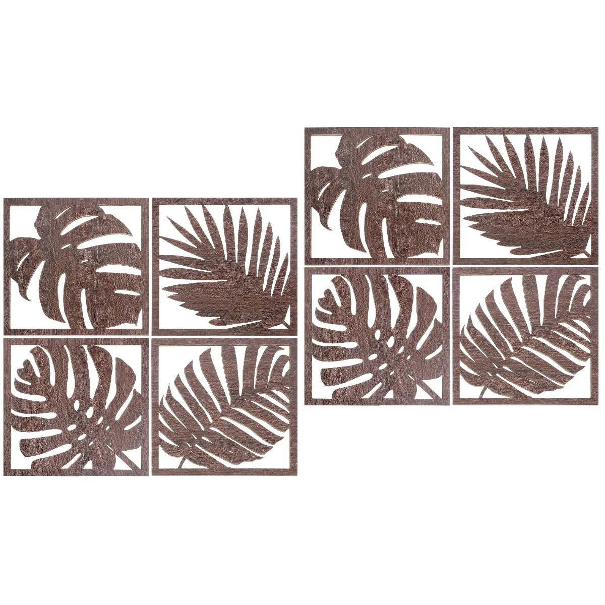 

2 комплекта, деревянные листья пальмы