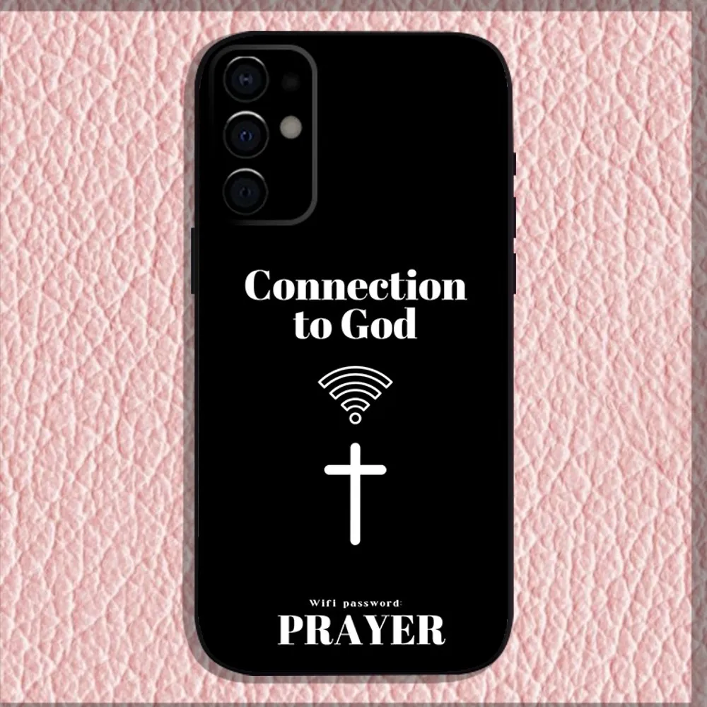 Bible Verse Jesus Christ Christian Phone Case For Samsung S24 S21 S22 S23 S30 Ultra S20 Plus Fe Lite Note 10 9 5G Black Shell