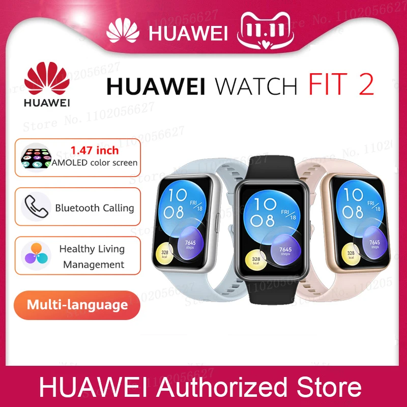 

HUAWEI Watch FIT 2 Smartwatch, 1.74 Inch AMOLED Display, Bluetooth Calling,Speaker Supported