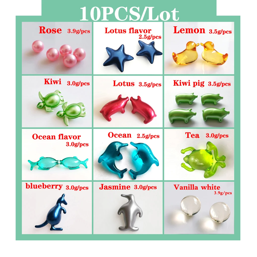 10 шт./лот масляные бусины для ванны с цветочным ароматом жемчужины спа массажное