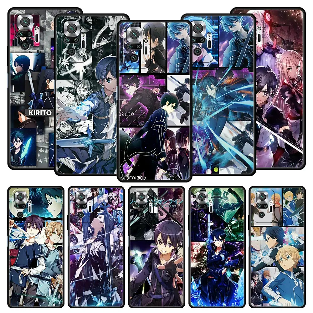 

Sword Art Online Anime For Redmi 10C Case For Xiaomi Redmi Note 12 11 10 Pro Plus Phone Case 10S 9S 9 9T 8T 9C 9A 8 8A 7 Cover