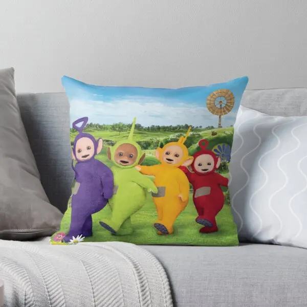 

Teletubbies Printing Throw Pillow Cover Car Hotel Bedroom Decor Fashion Decorative Office Soft Wedding Home Pillows not include
