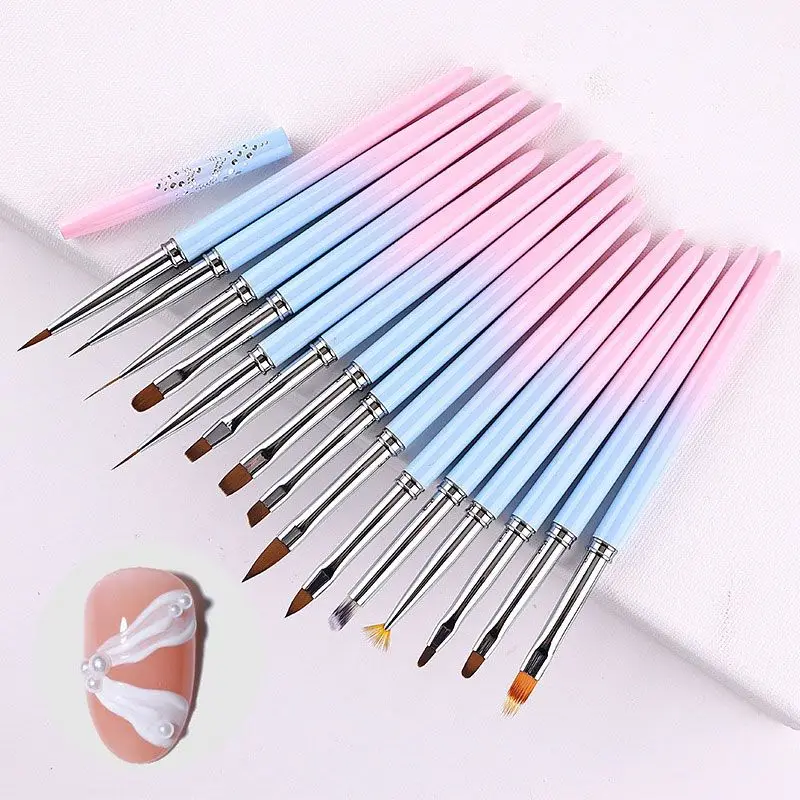 

1PC Nail Art Brush UV Gel Extension Brush Liner Painting Brush Pull Liner Drawing Nail Brushes Nail Pen Manicure Nail Art Tool