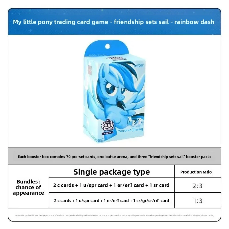 KAYOU Оригинальная Новая Коллекционная Карточная Игра My Little Pony Qiji Zonghua: Предварительно Сформированные Боевые Карты TCG, Аниме-Мерч, Коллекционные Подарки (art.: 3920dc8ea6849) - 3920dc8ea6849