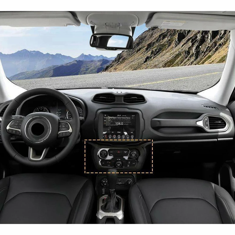 Обшивка панели управления центральной консоли для аксессуаров Jeep Renegade 2018-2022 1 шт.