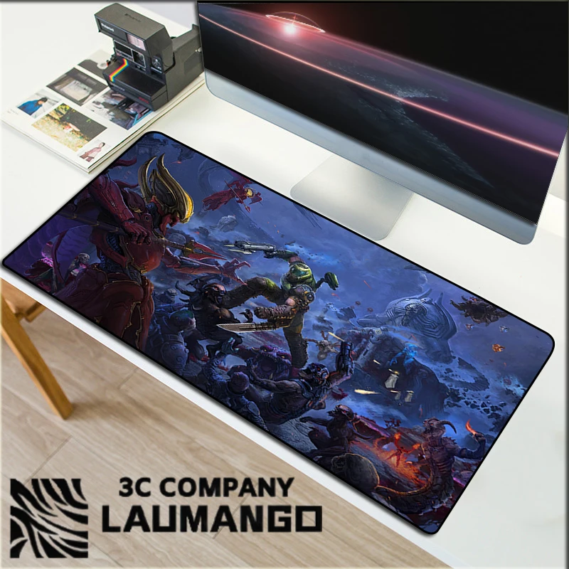 

Large Gaming Mouse Pad DOOM PC Laptop Mouse Pad Keyboard Pad Desk Pad PC Gaming Mouse Pad XXL Office Mouse Pad
